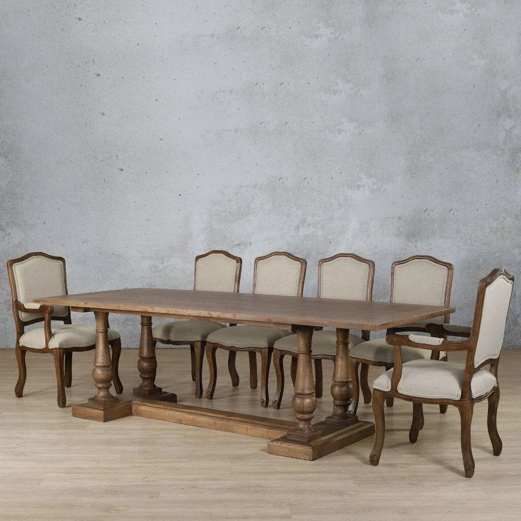 Charlotte Wood Top & Duke 10 Seater Dining Set