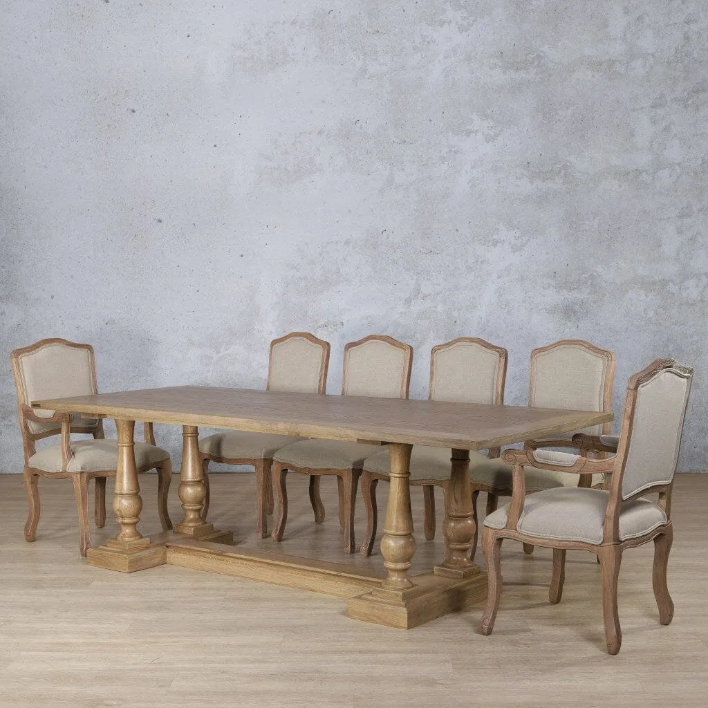 Charlotte Wood Top & Duke 10 Seater Dining Set