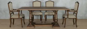 Charlotte Wood Top & Duke 6 Seater Dining Set