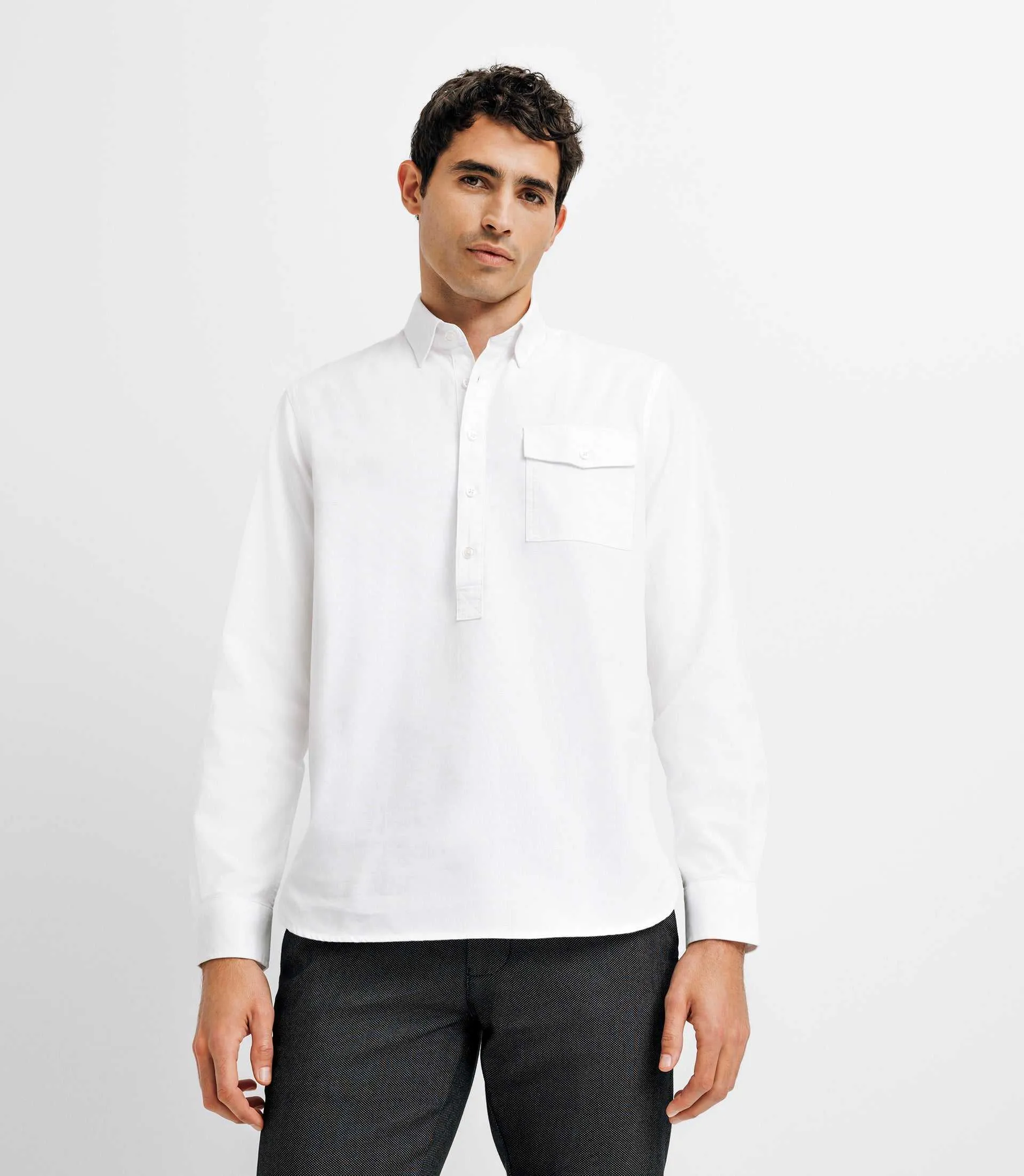 Chemise casual polo blanche