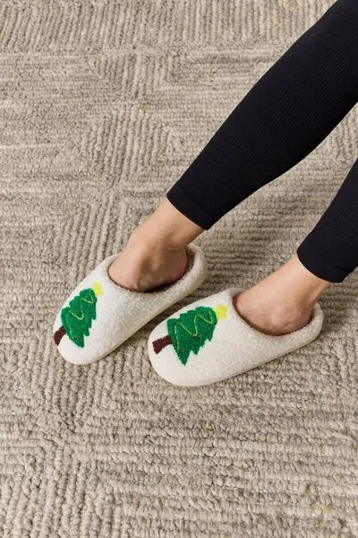 Christmas Tree Cozy Slippers