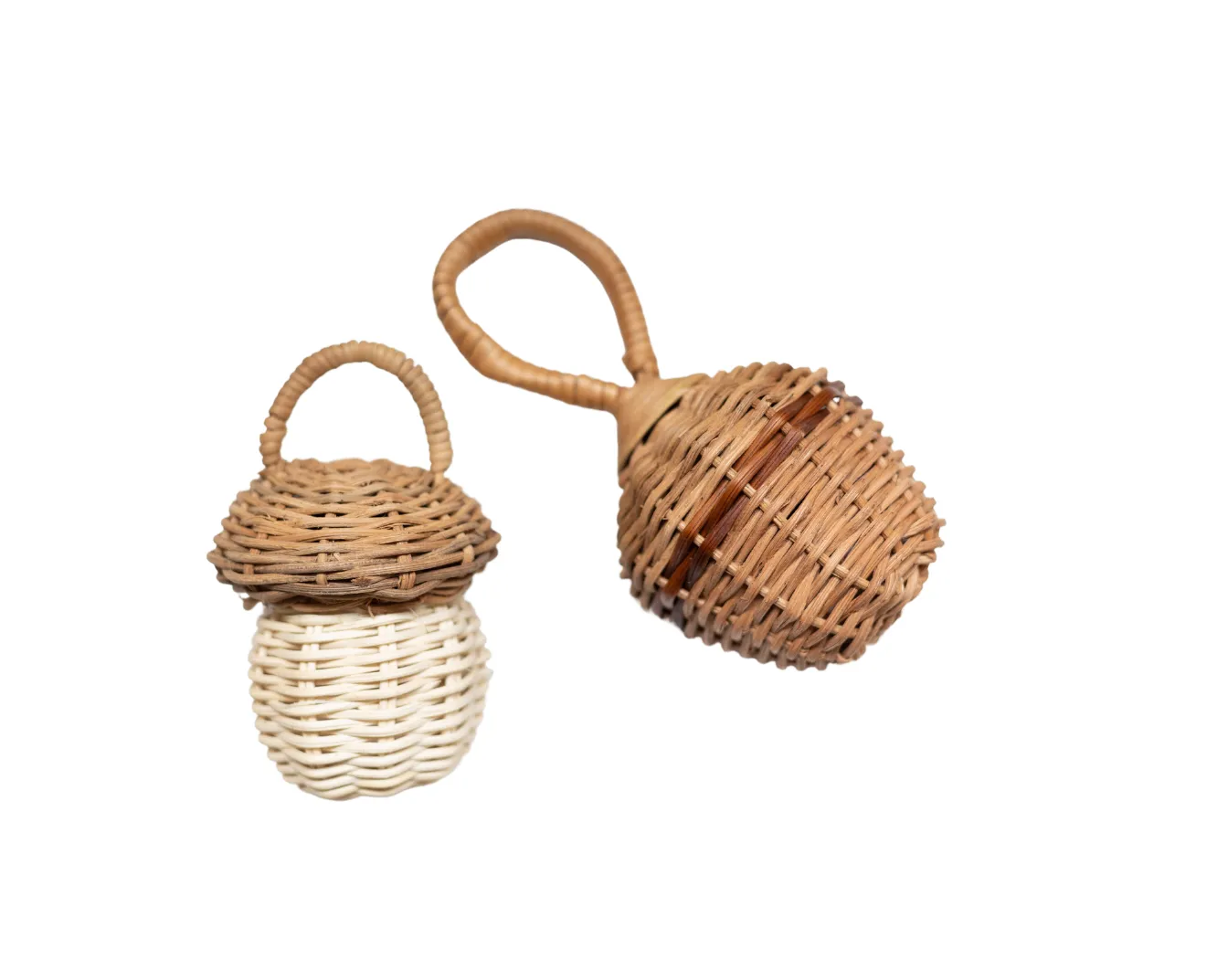 Handcrafted Classic Rattan Baby Rattle