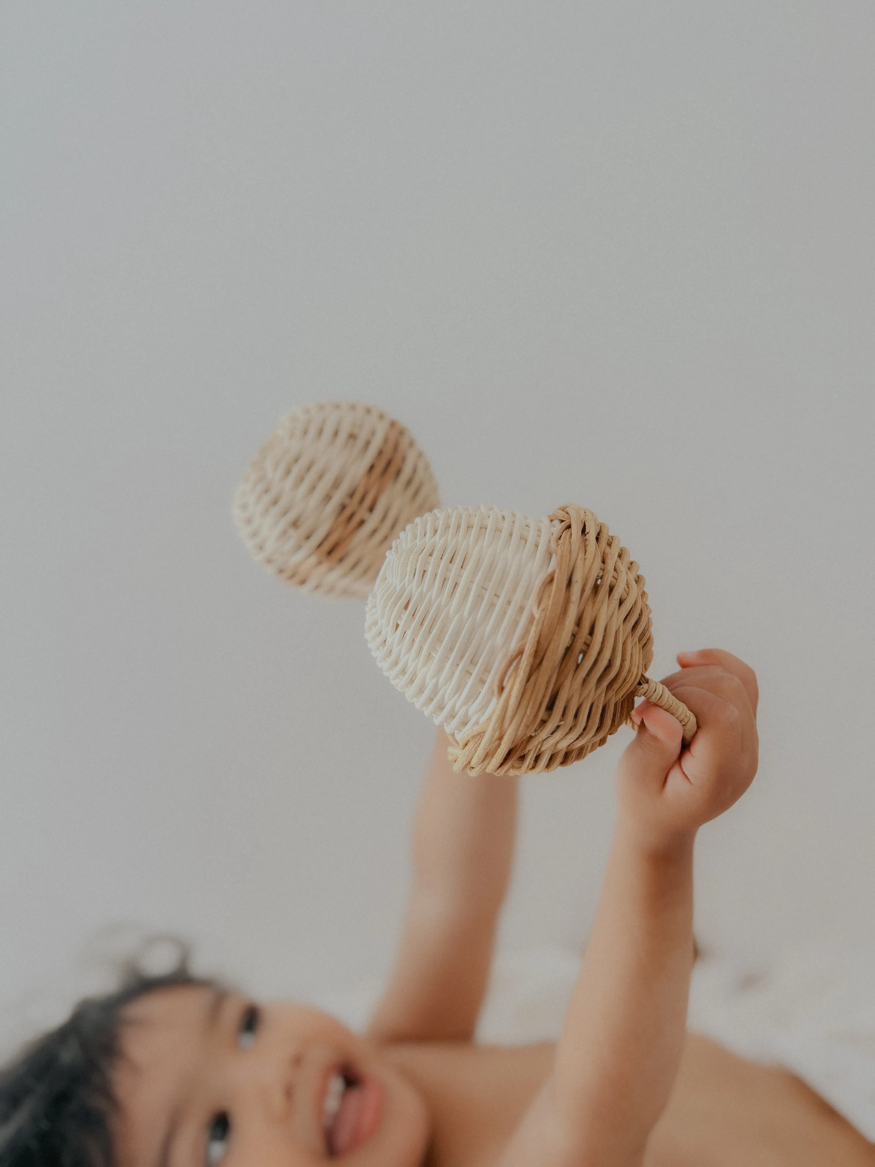 Handcrafted Classic Rattan Baby Rattle