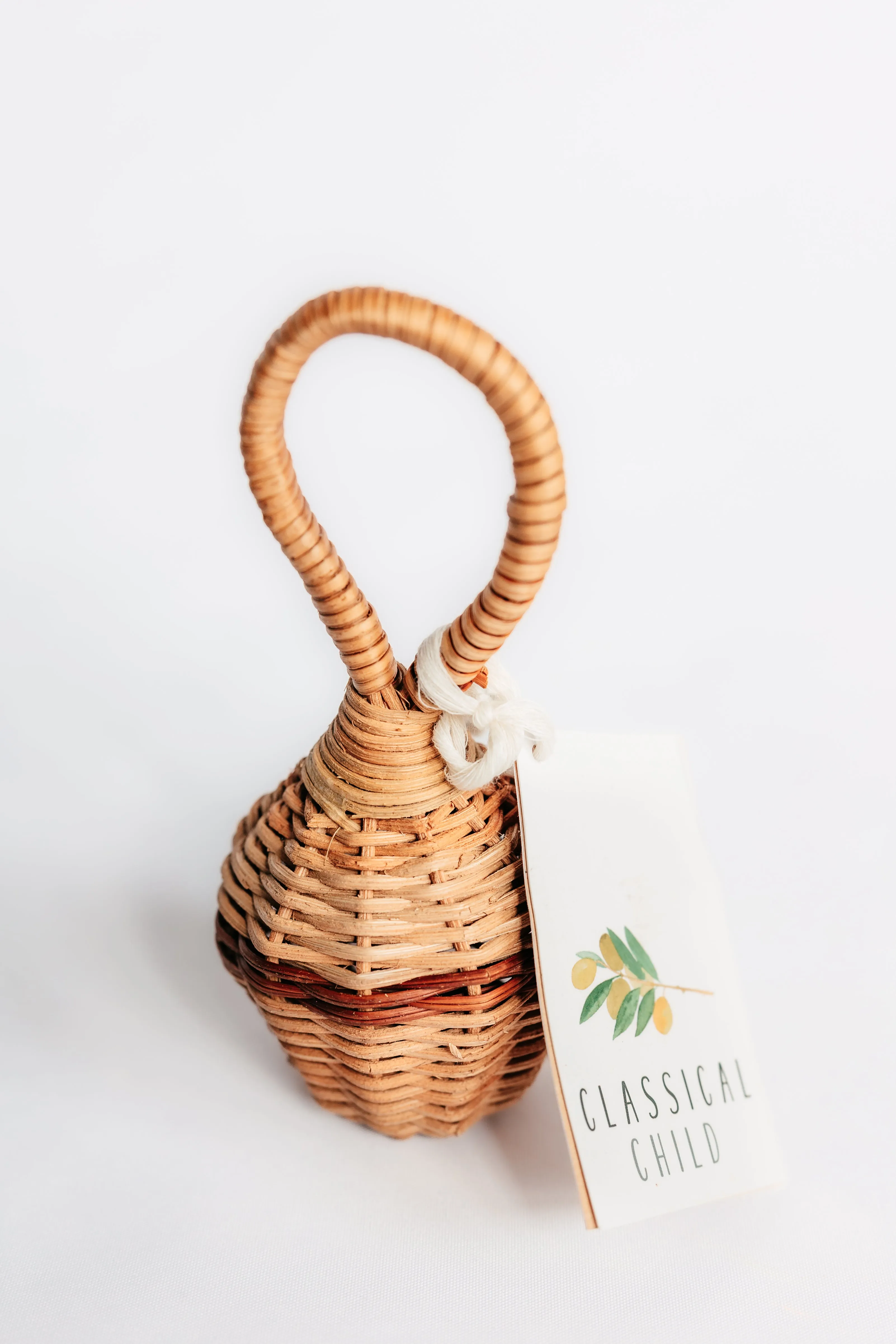 Handcrafted Classic Rattan Baby Rattle