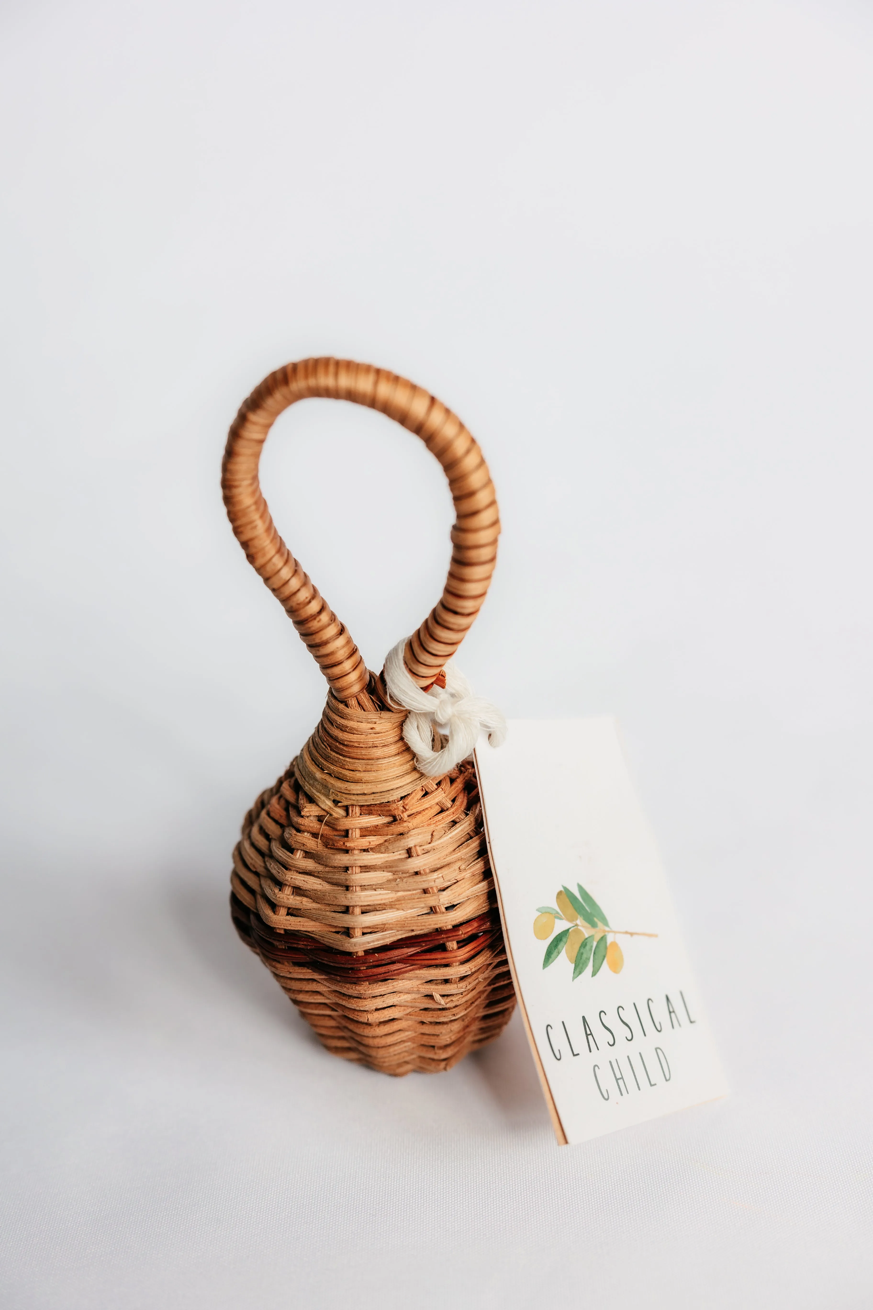 Handcrafted Classic Rattan Baby Rattle