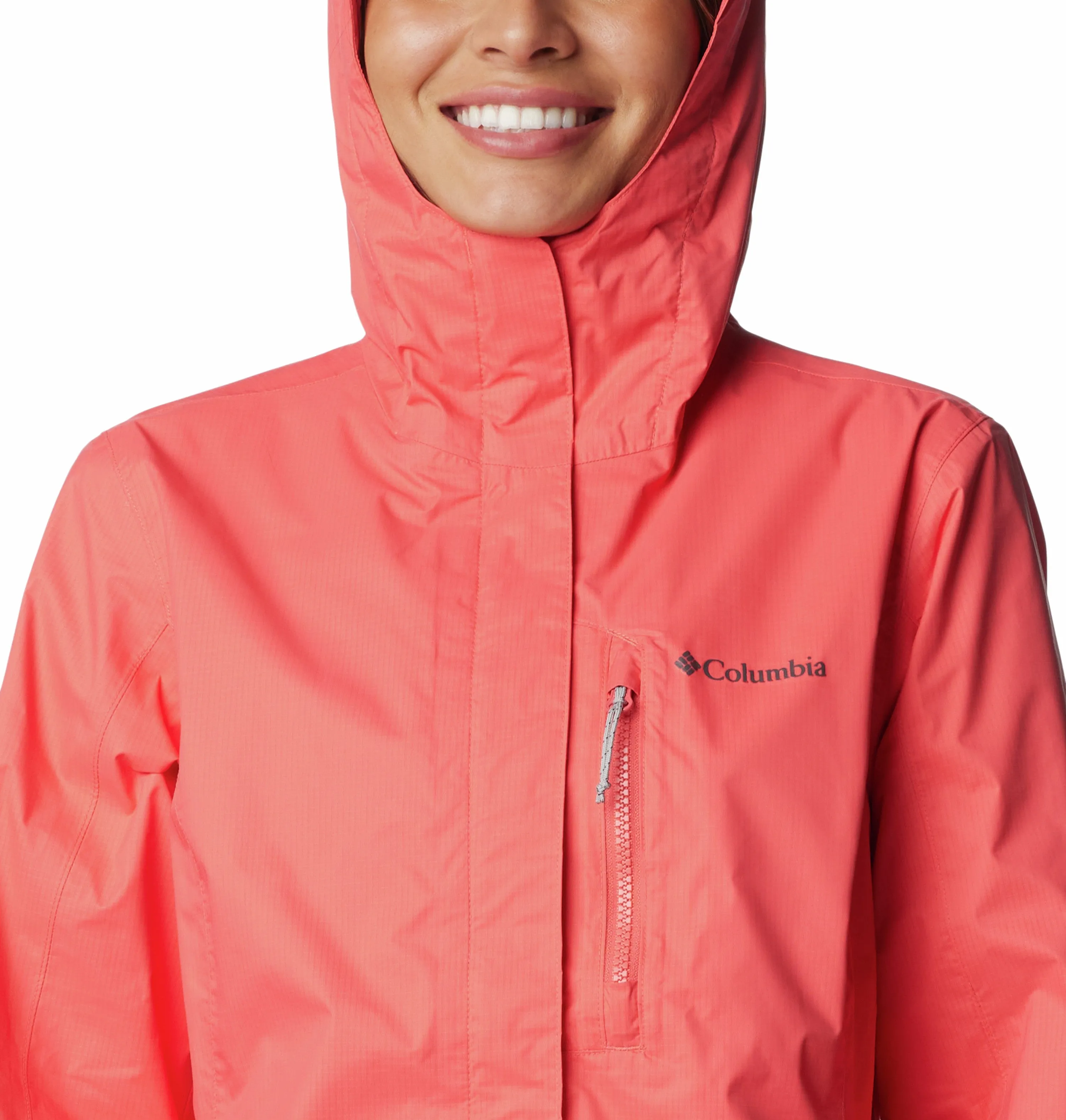 Columbia Pouring Adventure II Ladies Waterproof Breathable Jacket-CORAL