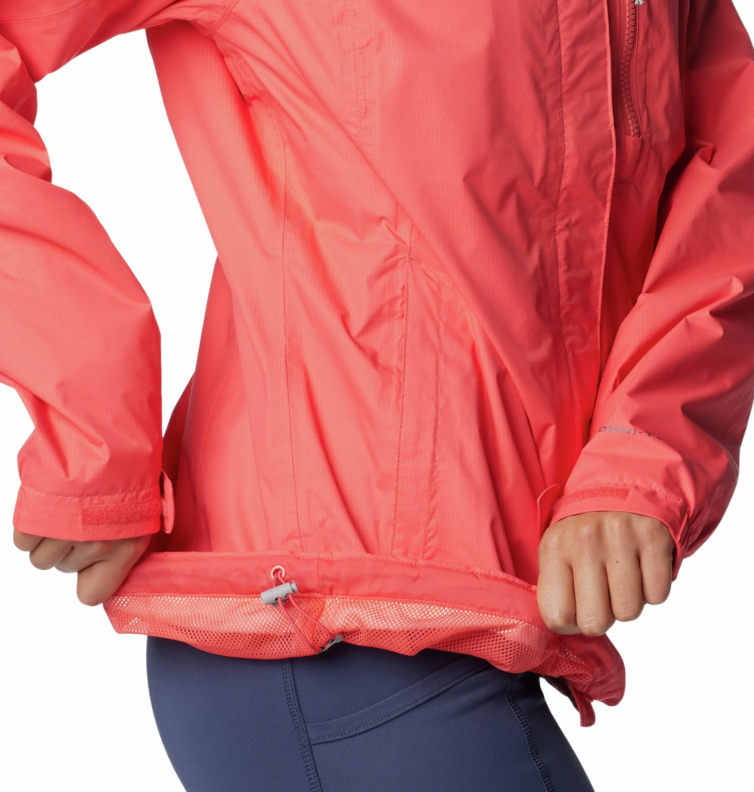 Columbia Pouring Adventure II Ladies Waterproof Breathable Jacket-CORAL