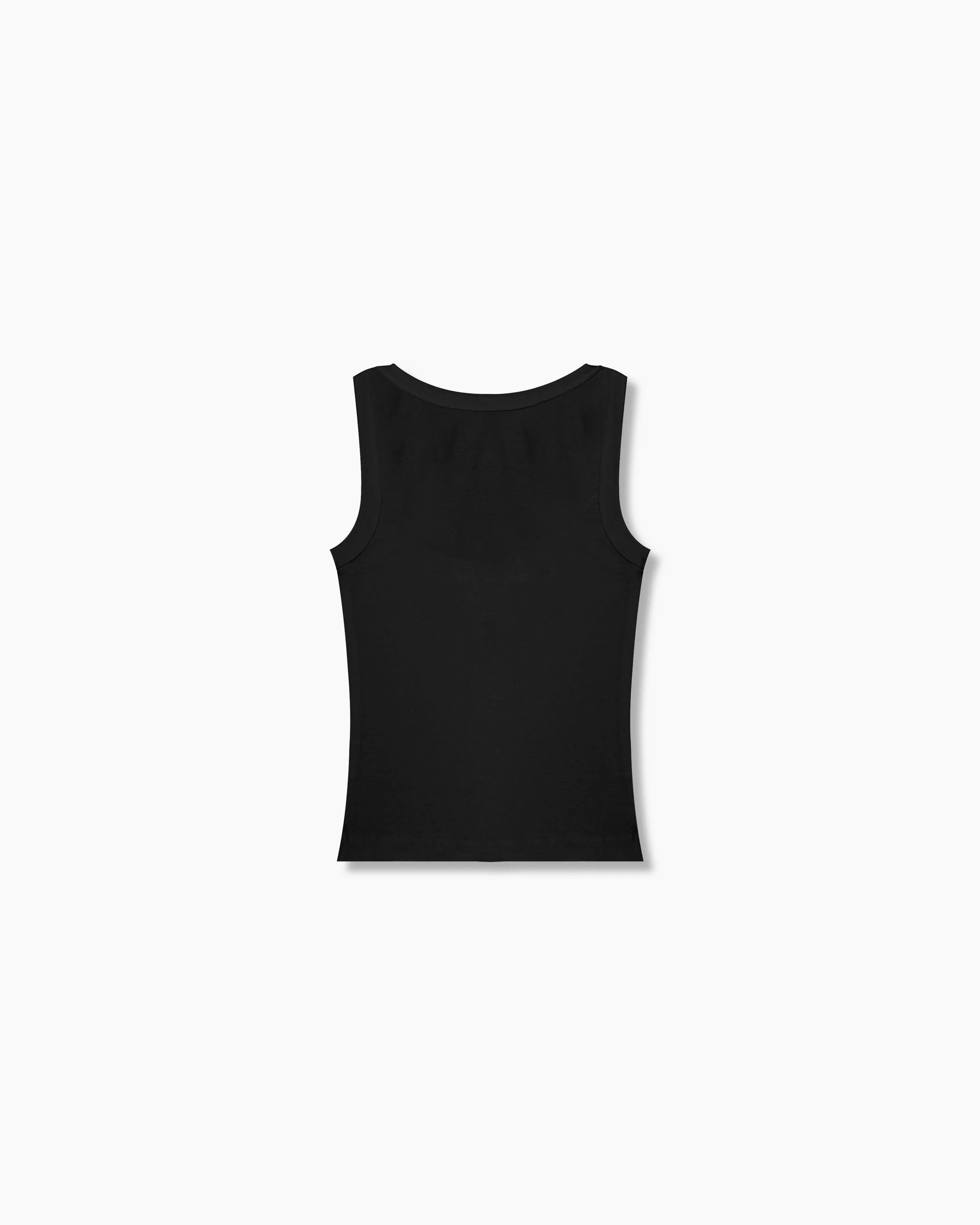 Cotton Rib Tank Top Women - Obsidian