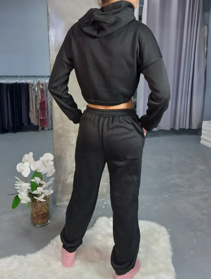 COZY CROP TRACKSUIT - MIDNIGHT