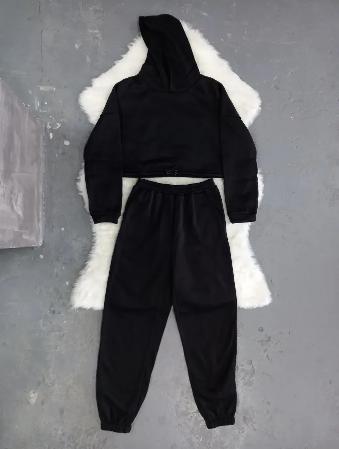 COZY CROP TRACKSUIT - MIDNIGHT