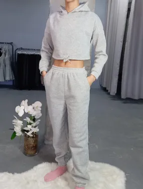 COZY CROP TRACKSUIT - SHADOW