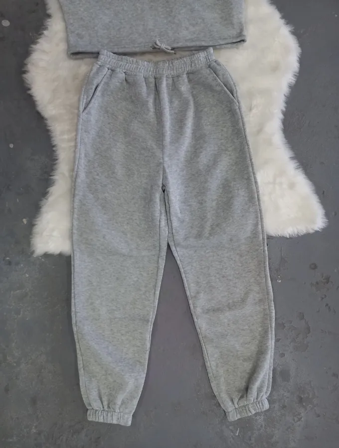 COZY CROP TRACKSUIT - SHADOW