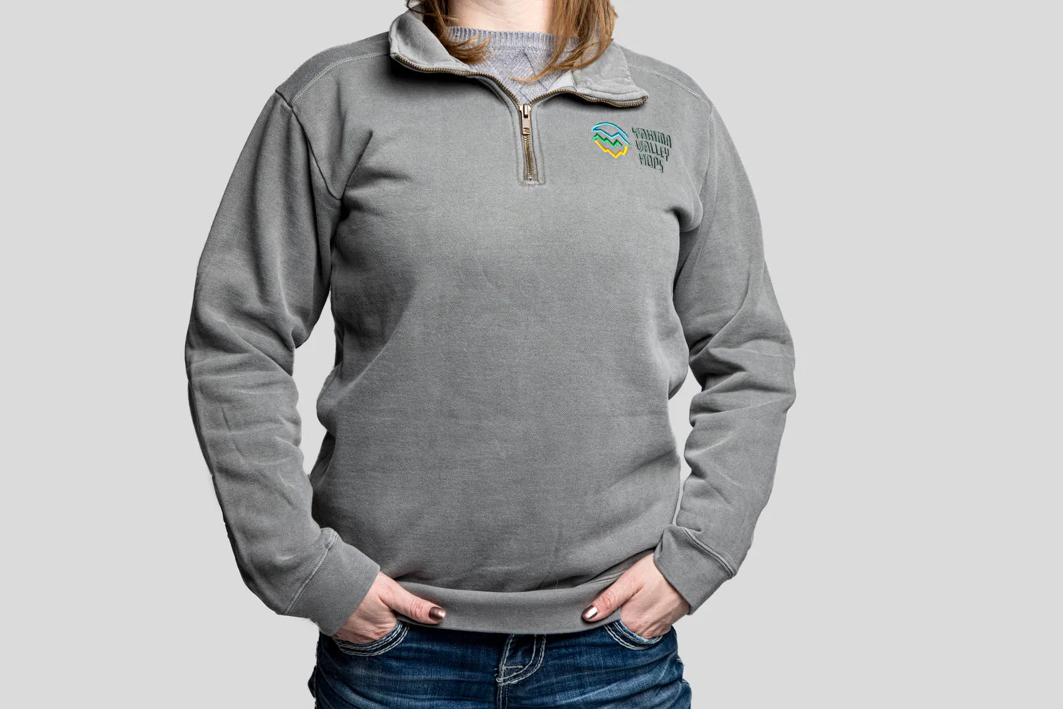 Cozy Embroidered Quarter-Zip