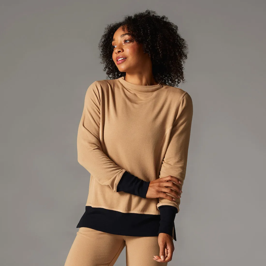 Cozy Funnel Neck Sweatshirt