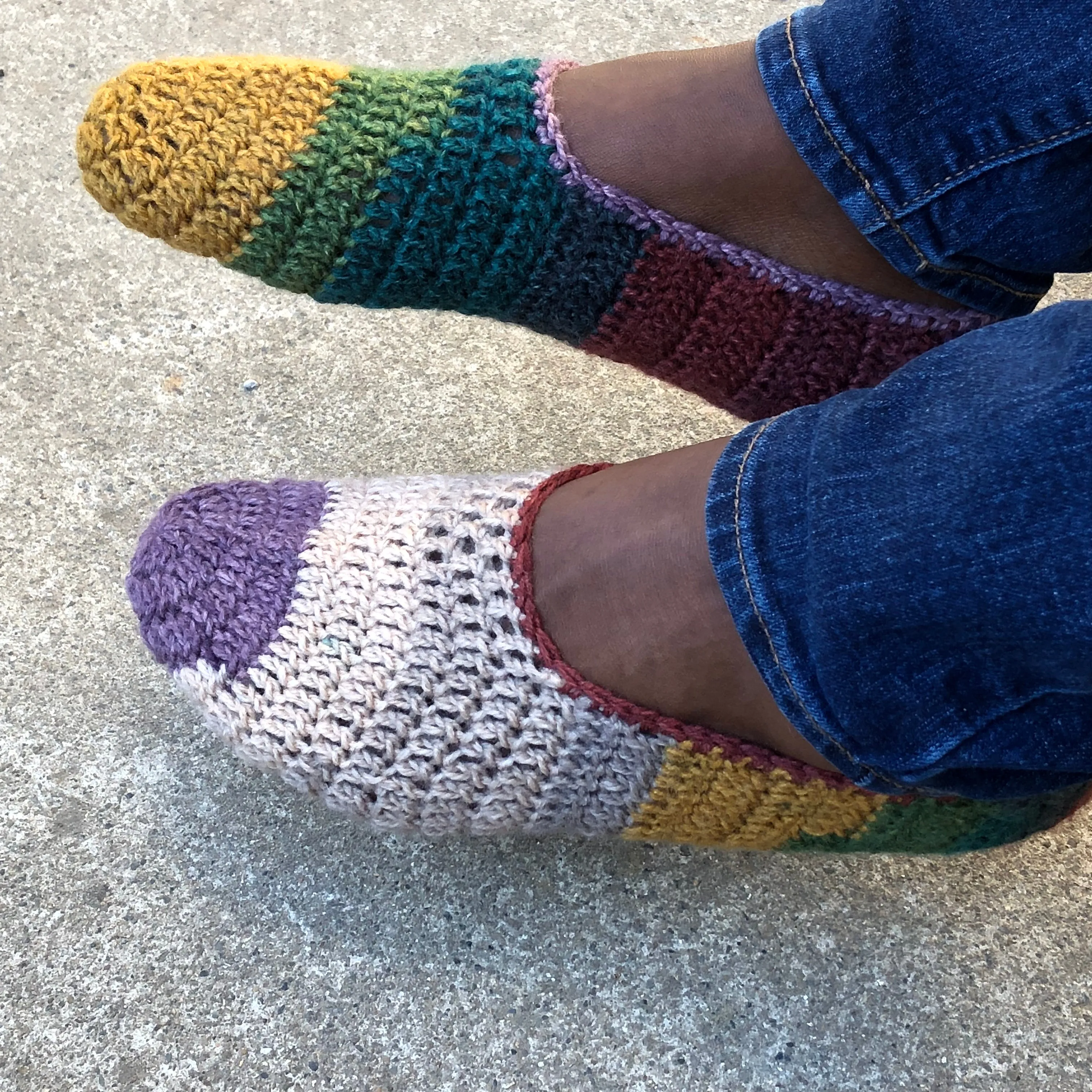 Cozy House Adult Sock Handmade slippers