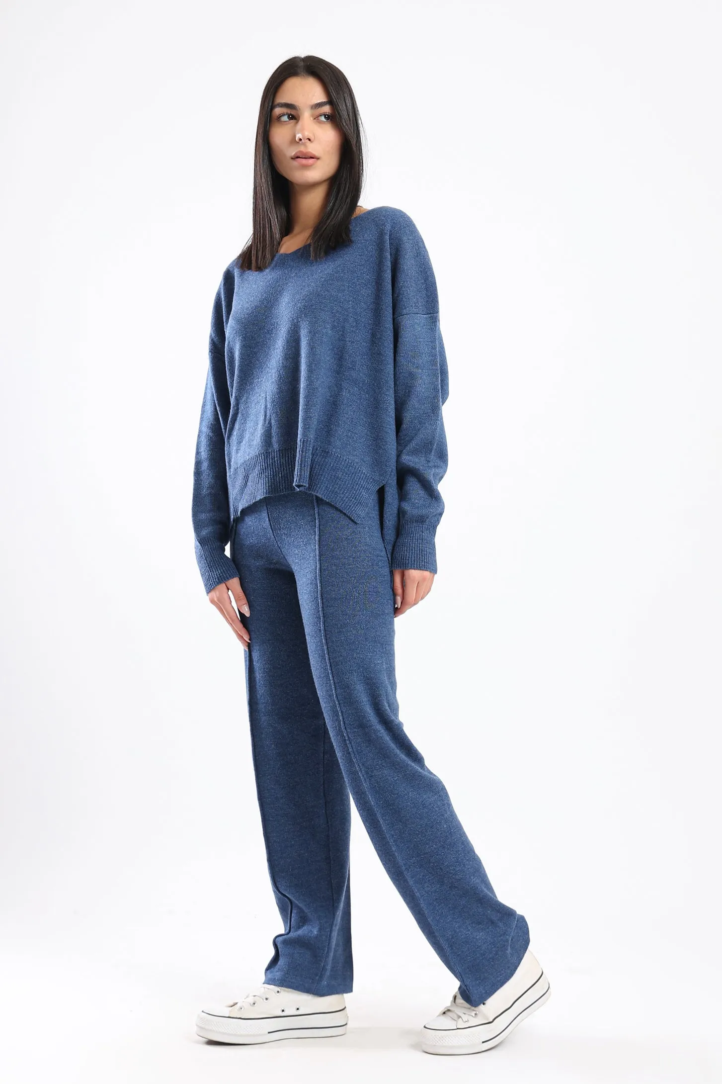 COZY KNIT SET - NAVY