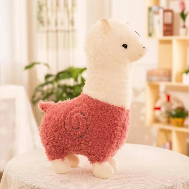 Cute Alpaca 6 Color Plush Toys Fashion Animal Soft Stuffed Dolls Office Chair Sofa Kawaii Pillows Birthday Gift for Child Girls