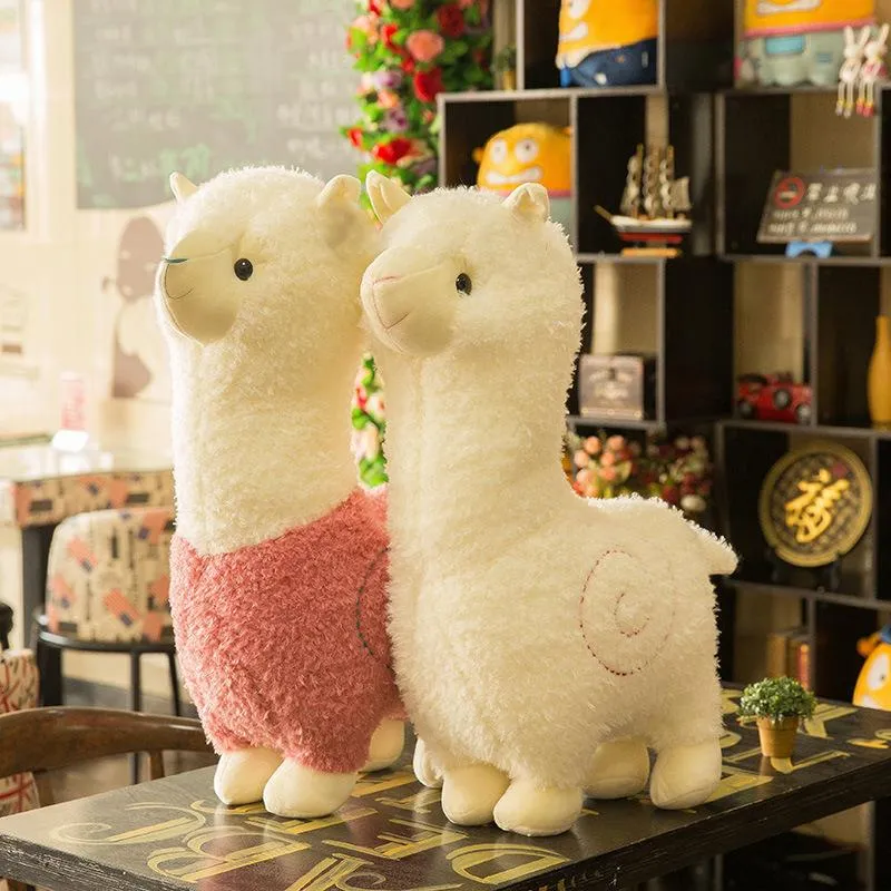 Cute Alpaca 6 Color Plush Toys Fashion Animal Soft Stuffed Dolls Office Chair Sofa Kawaii Pillows Birthday Gift for Child Girls