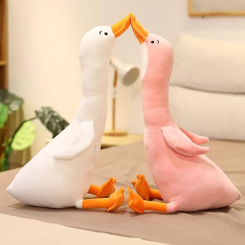 Cute Cotton Goose Stuffed Toys Animal Baby Accompanying Dolls Plush Comfort Dolls Soft Pillow Nordic Home Decor