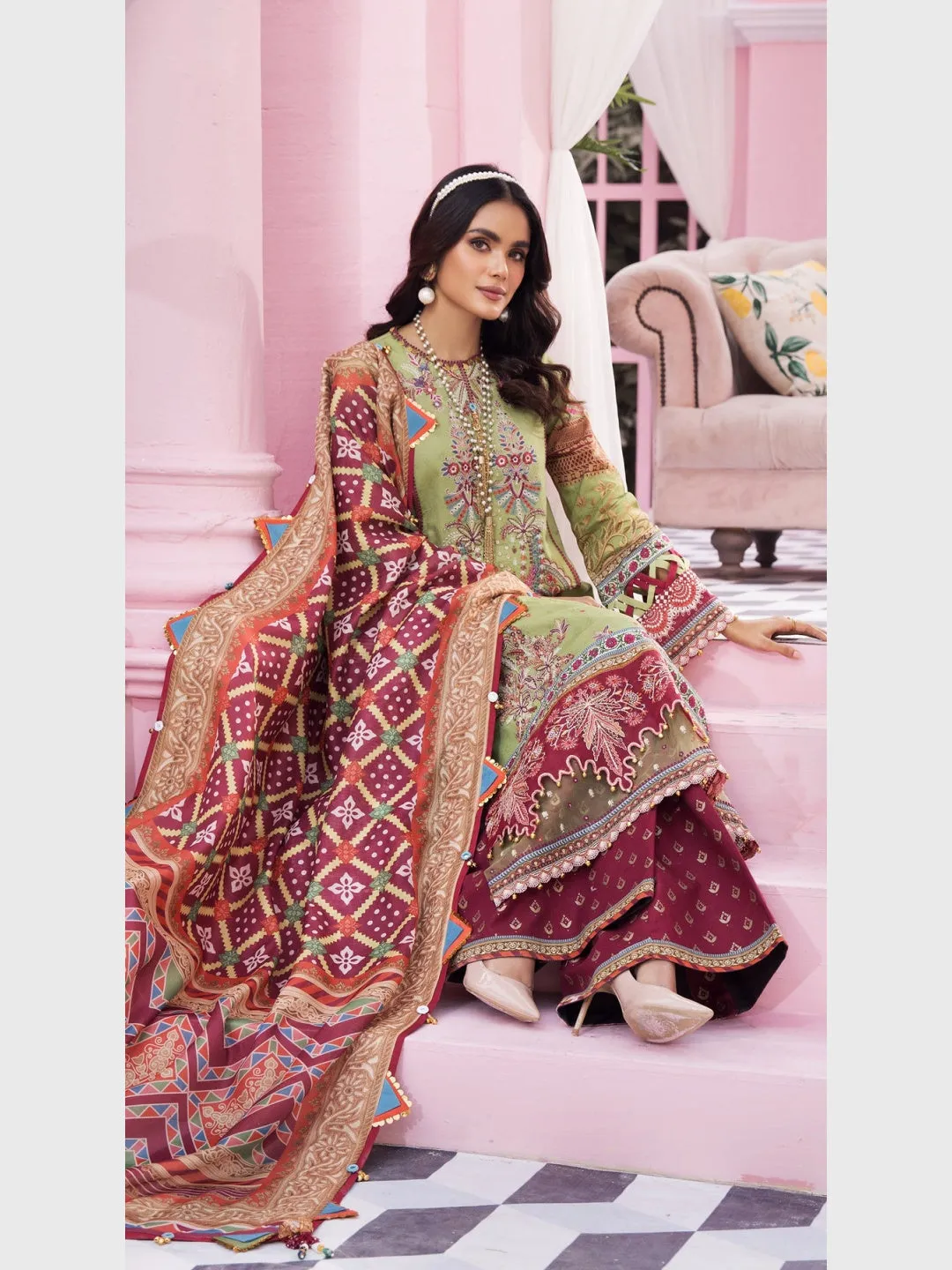 Designer Embroidered Lawn