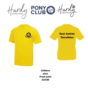 East Antrim Pony Club Breathable Tetrathlon Children T- Shirt