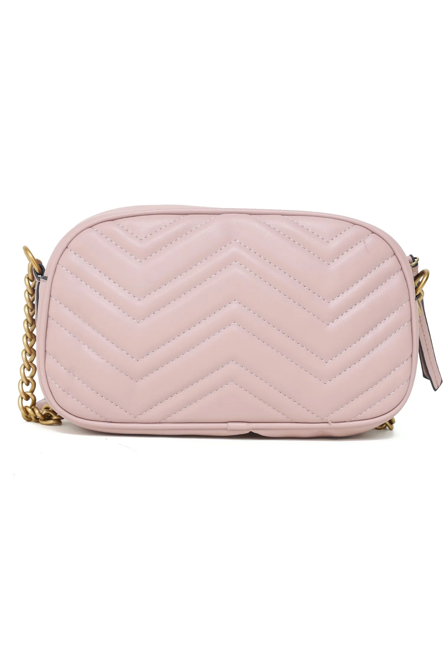 ELEGANT CHEVRON CROSSBODY-PINK