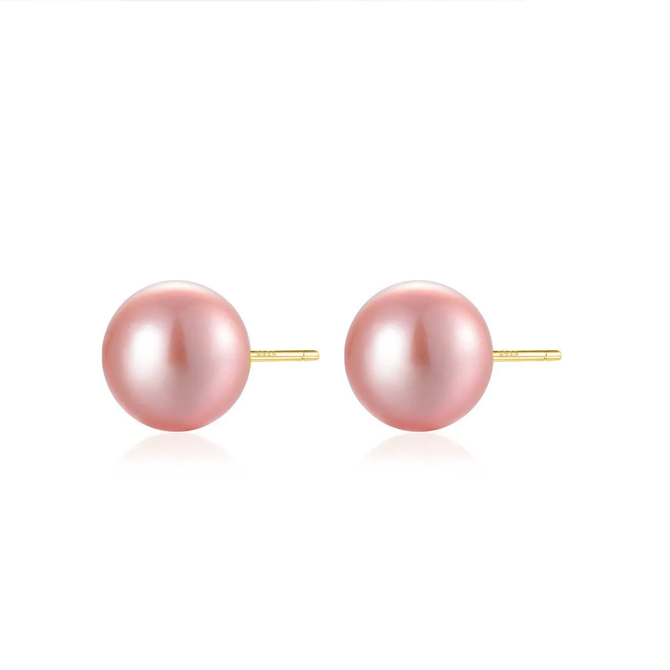 Elegant Edison Pink Pearl Stud Earrings WE00505