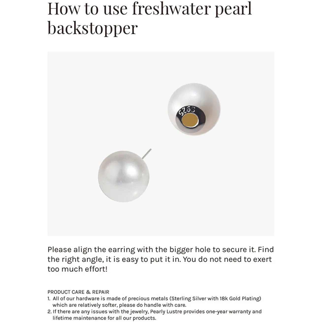 Elegant Freshwater Pearl Earrings WE00074