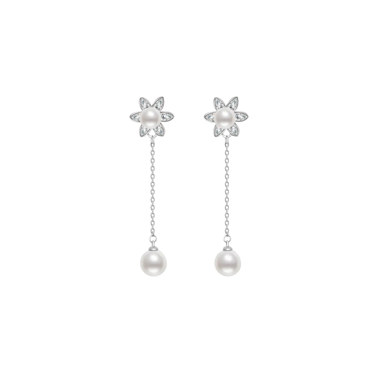 Elegant Freshwater Pearl Earrings WE00296 | GARDENS