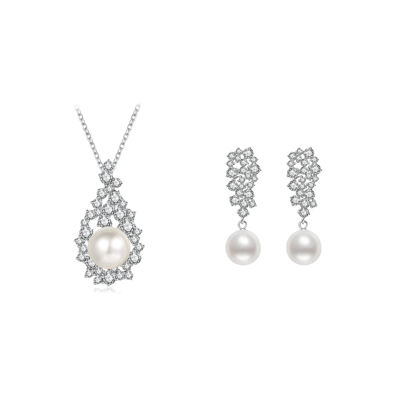 Elegant Freshwater Pearl Set WS00059 | CELESTE