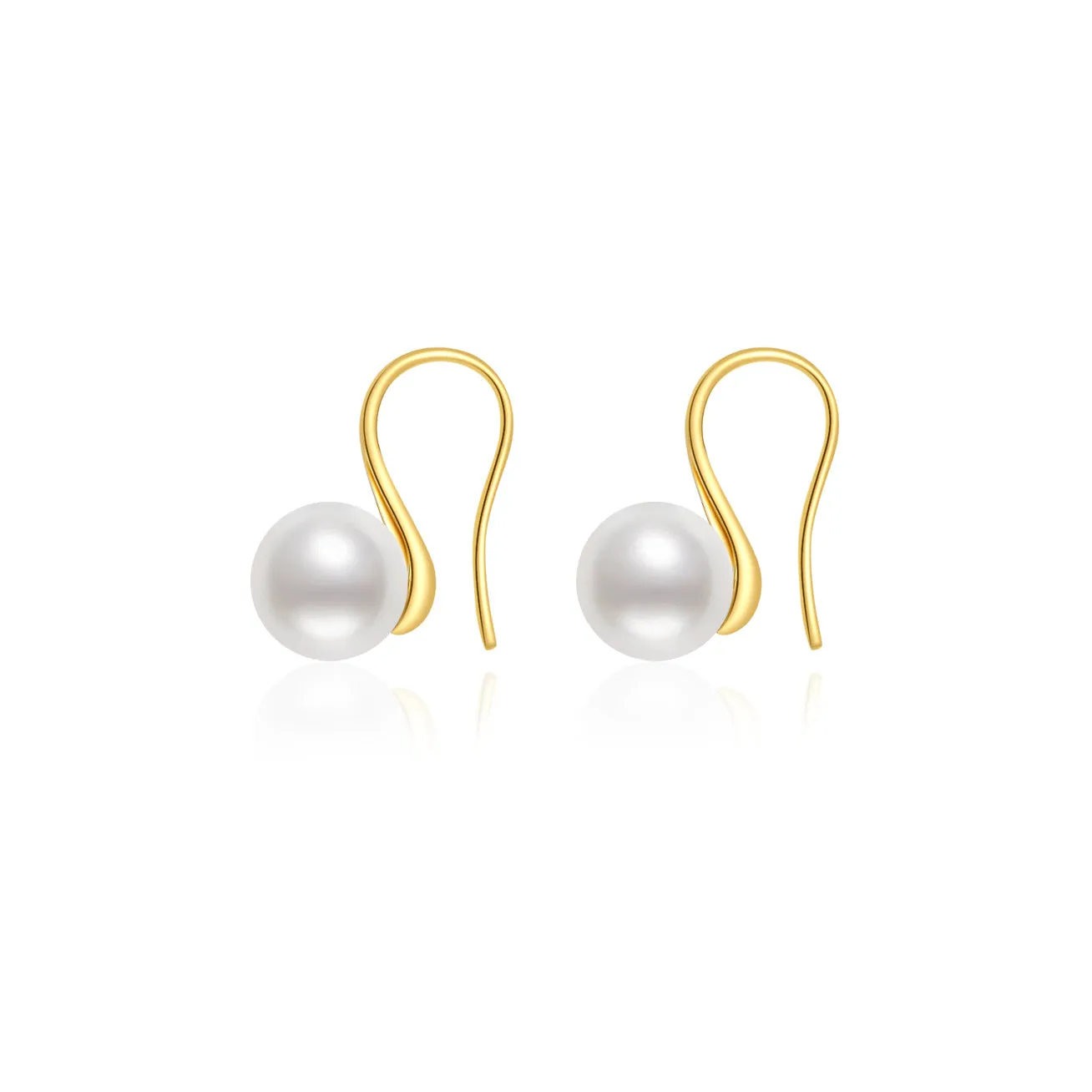 Elegant Freshwater Round Pearl Earrings WE00484