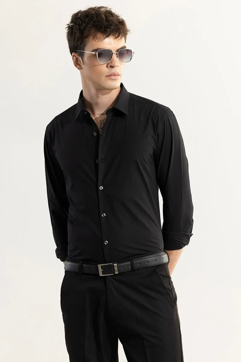 Elegant Monotone Black Shirt