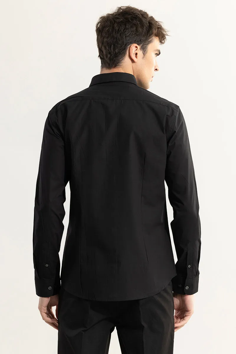 Elegant Monotone Black Shirt