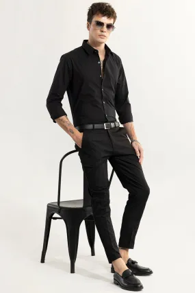 Elegant Monotone Black Shirt