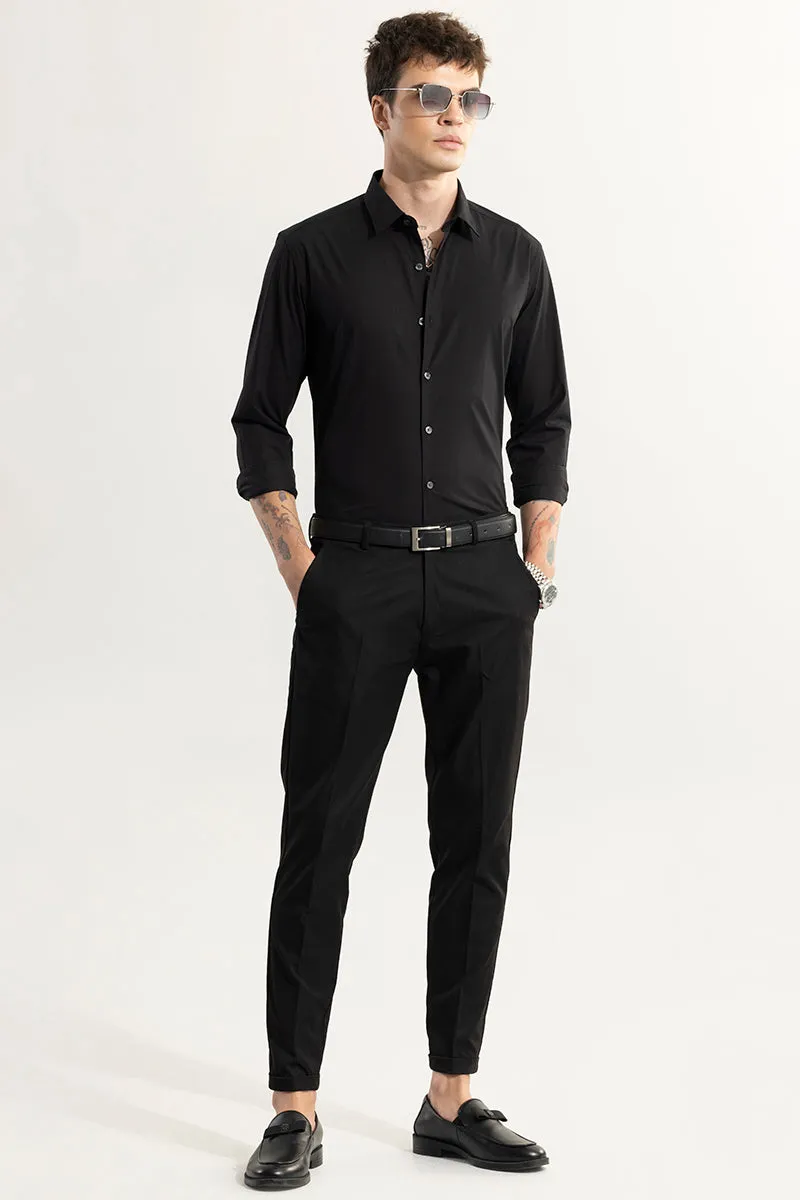 Elegant Monotone Black Shirt