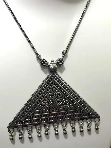 Elegant Oxidized Isis Necklace