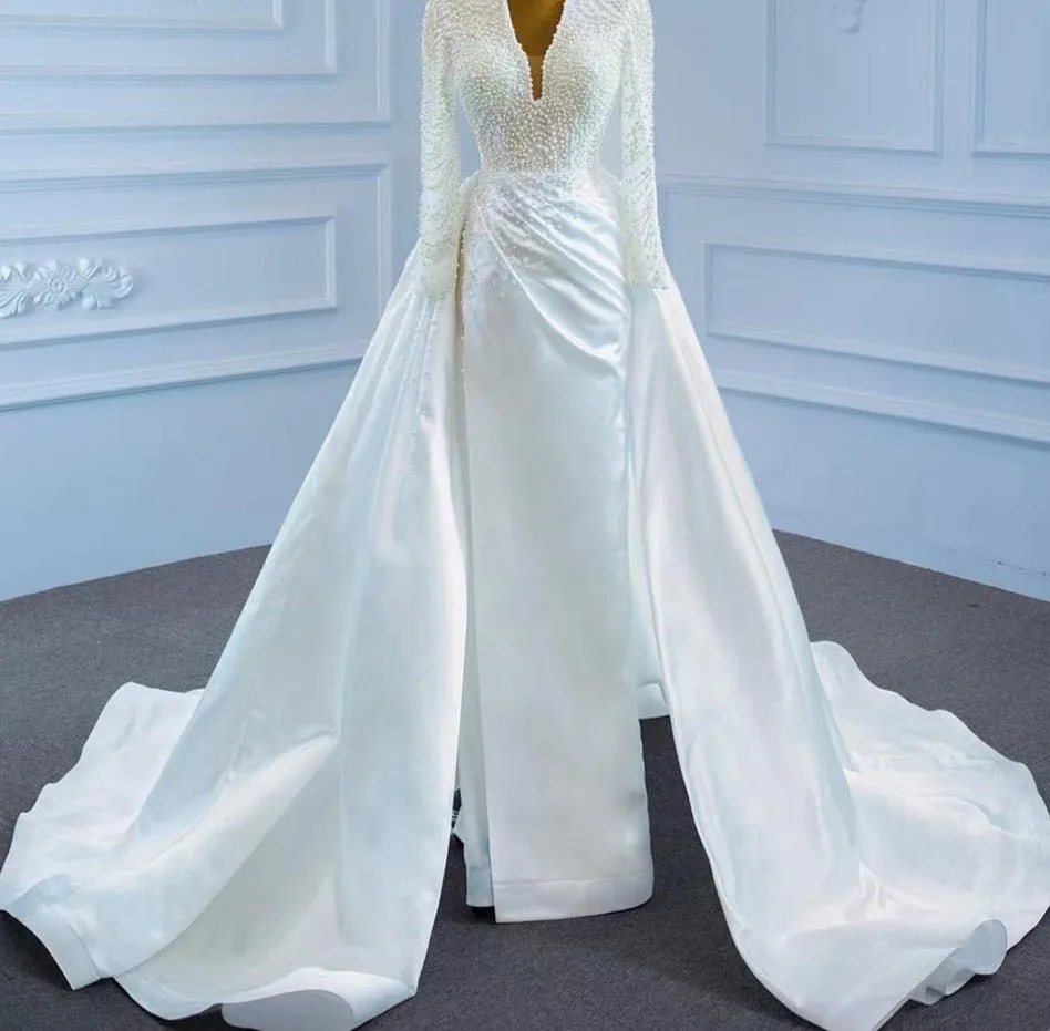 Elegant Pearls Luxury Bridal Dress