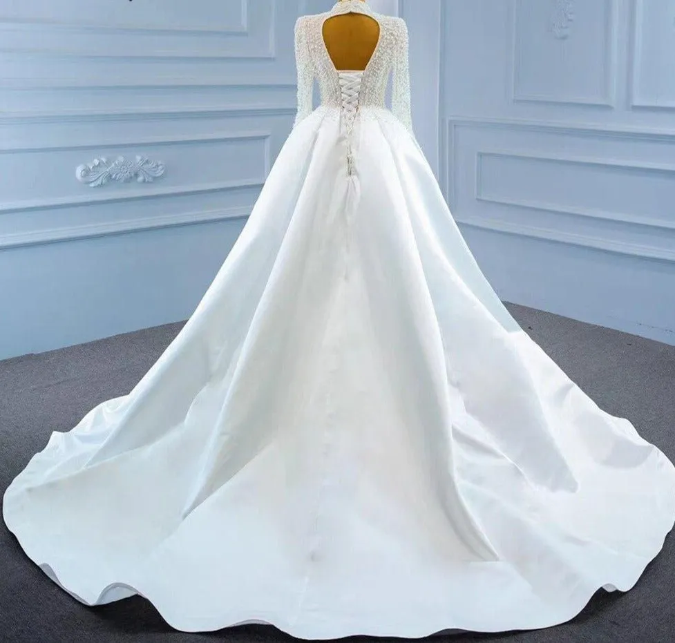 Elegant Pearls Luxury Bridal Dress