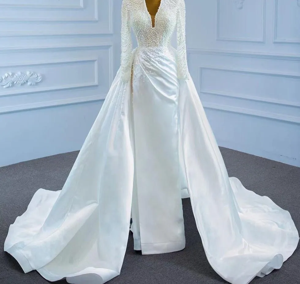 Elegant Pearls Luxury Bridal Dress