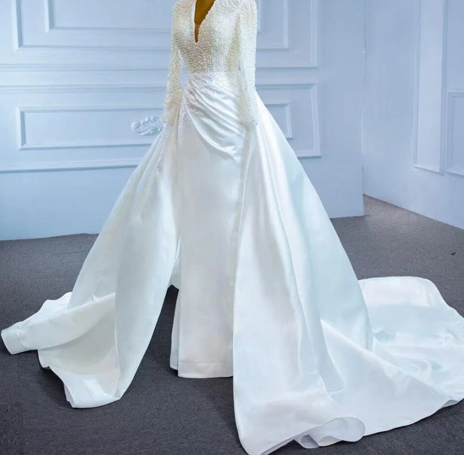 Elegant Pearls Luxury Bridal Dress