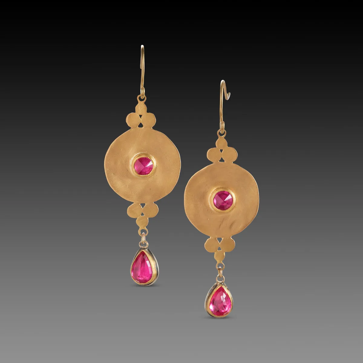 Elegant Ruby Earrings