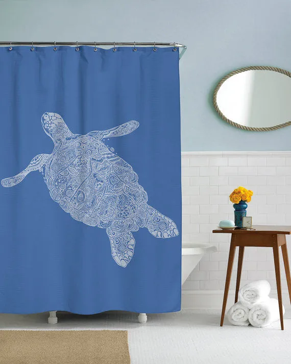 Elegant Turtle Shower Curtain