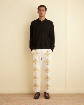 Embroidered Buttercup Trousers