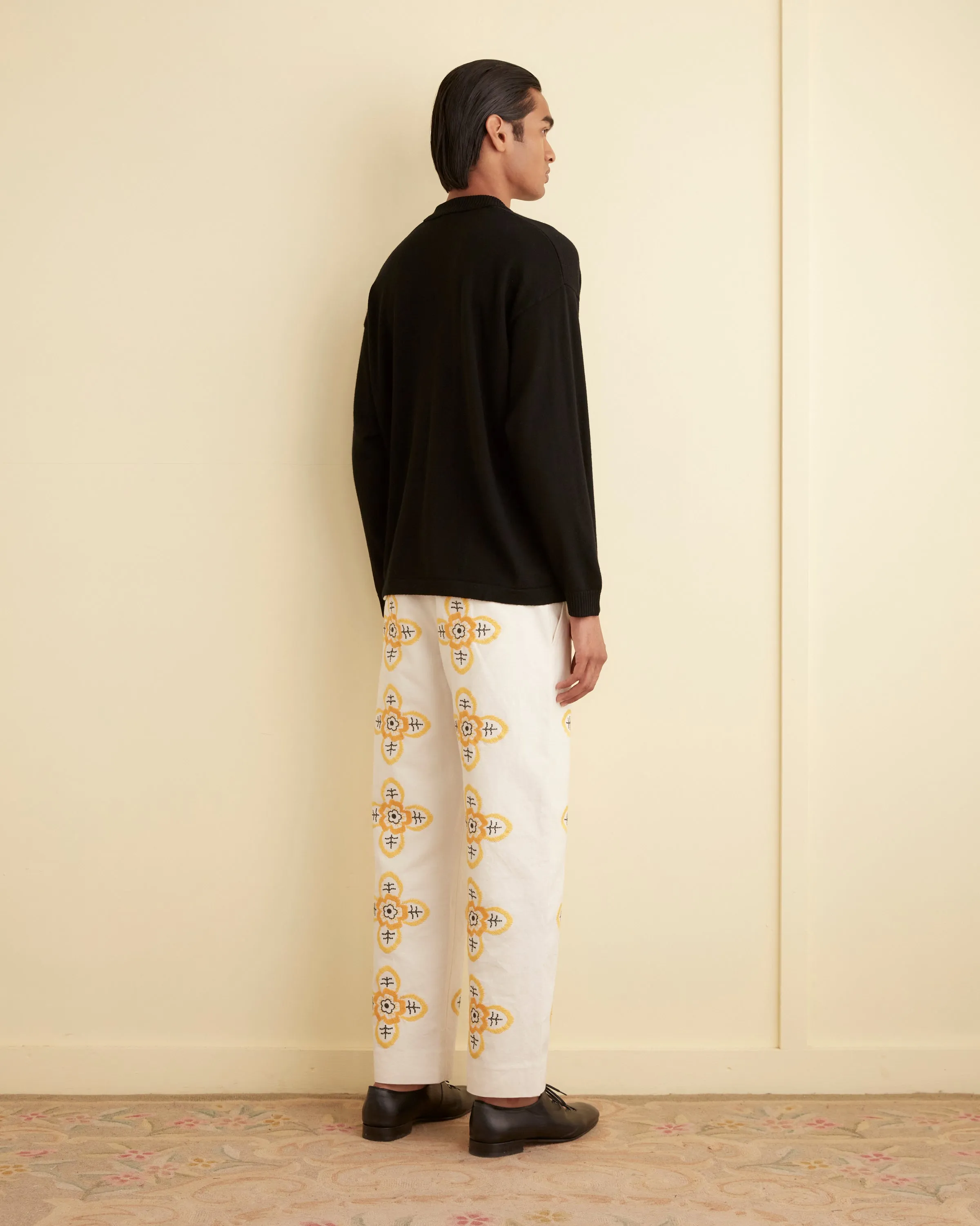 Embroidered Buttercup Trousers