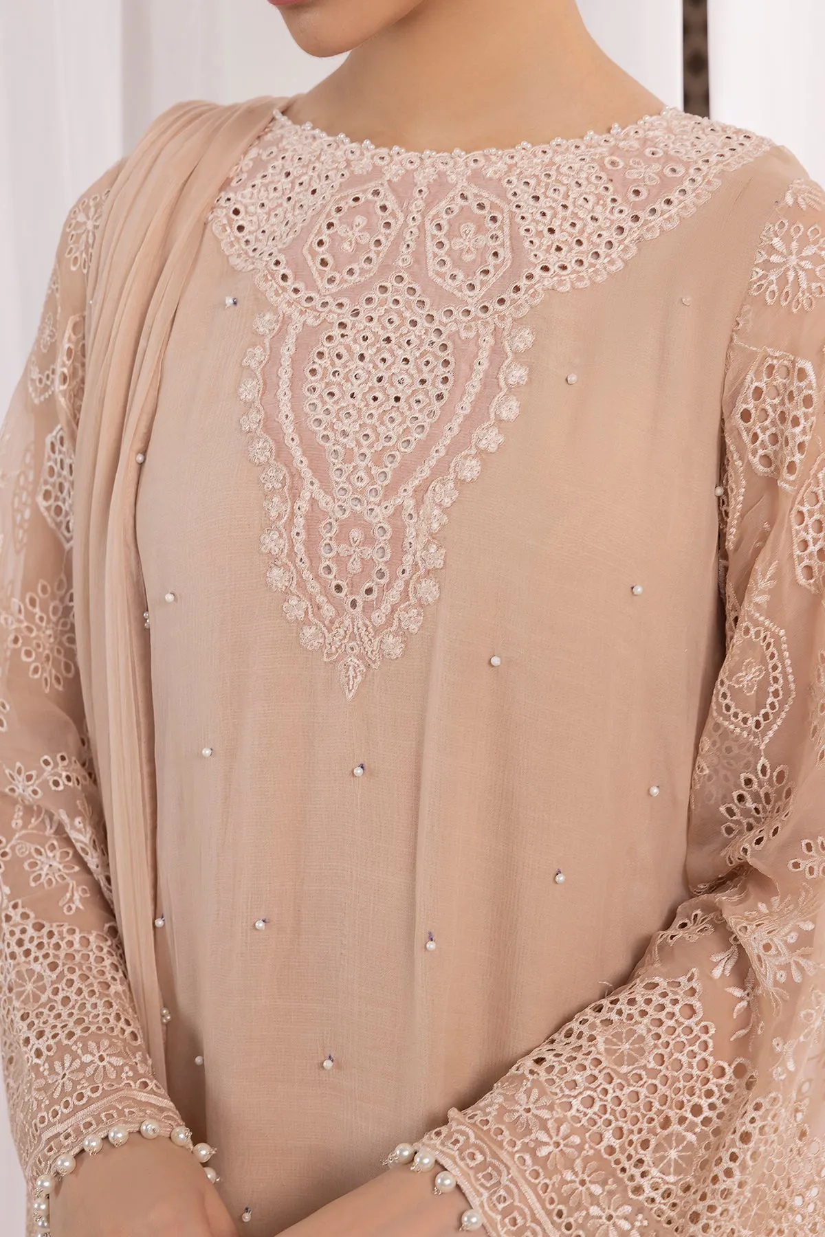 EMBROIDERED CHIFFON PR-843