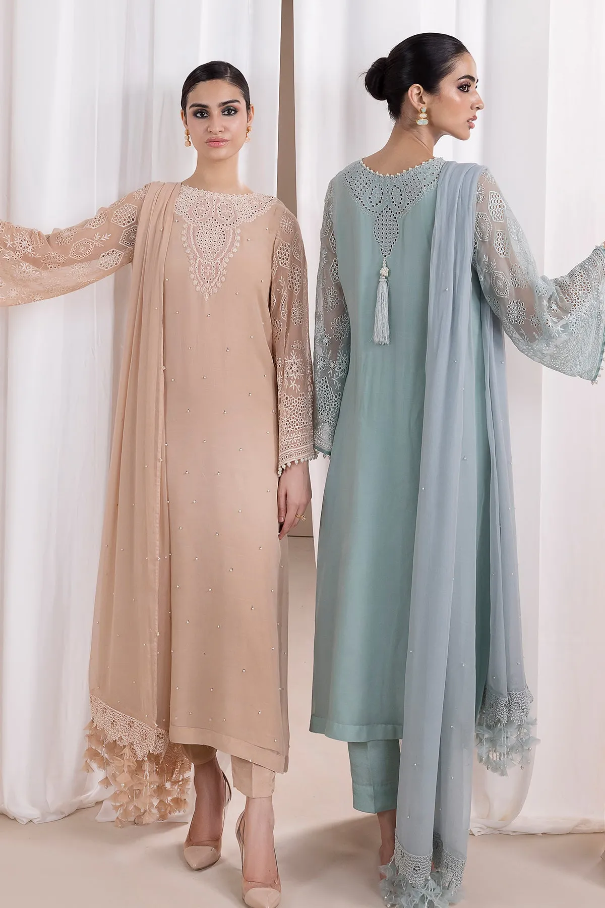 EMBROIDERED CHIFFON PR-843