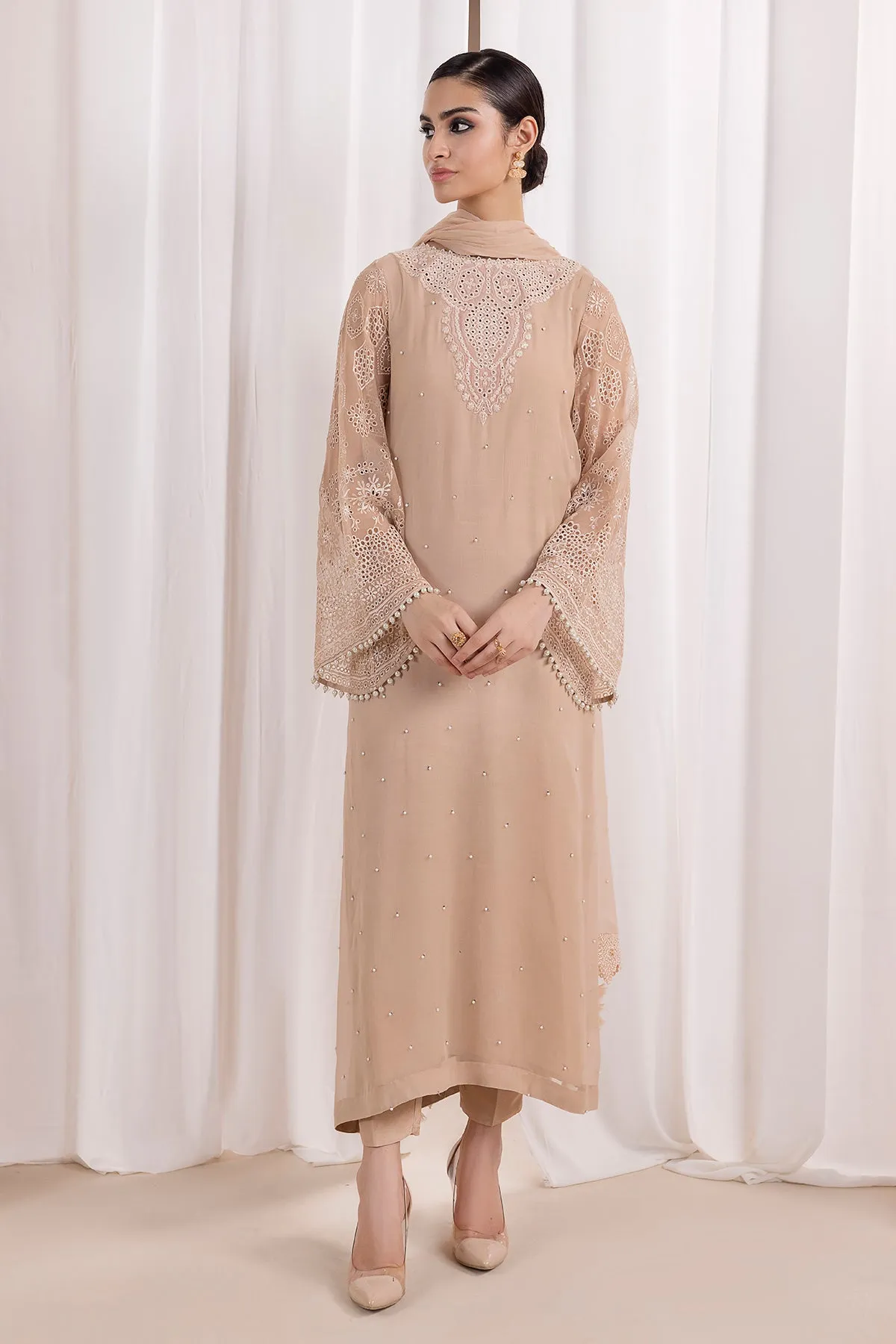 EMBROIDERED CHIFFON PR-843