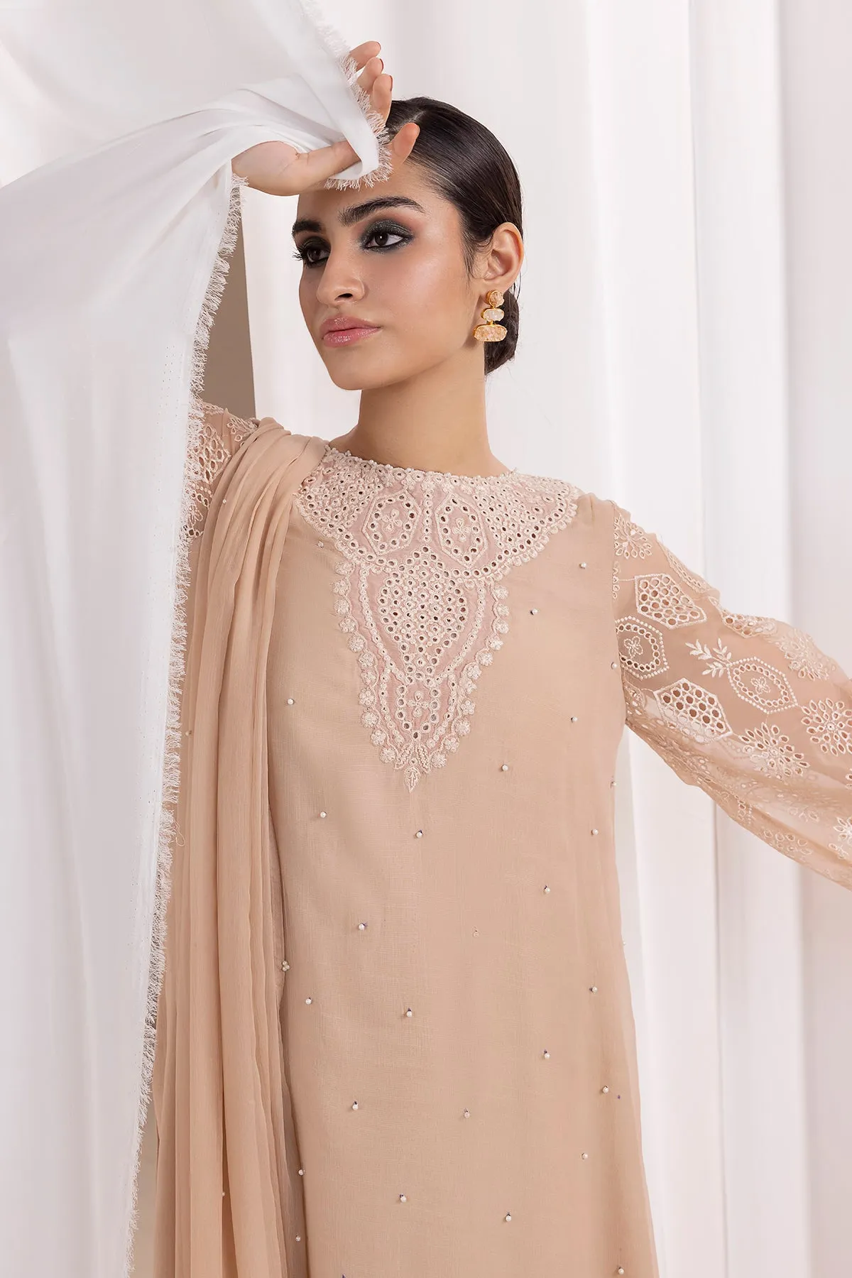 EMBROIDERED CHIFFON PR-843