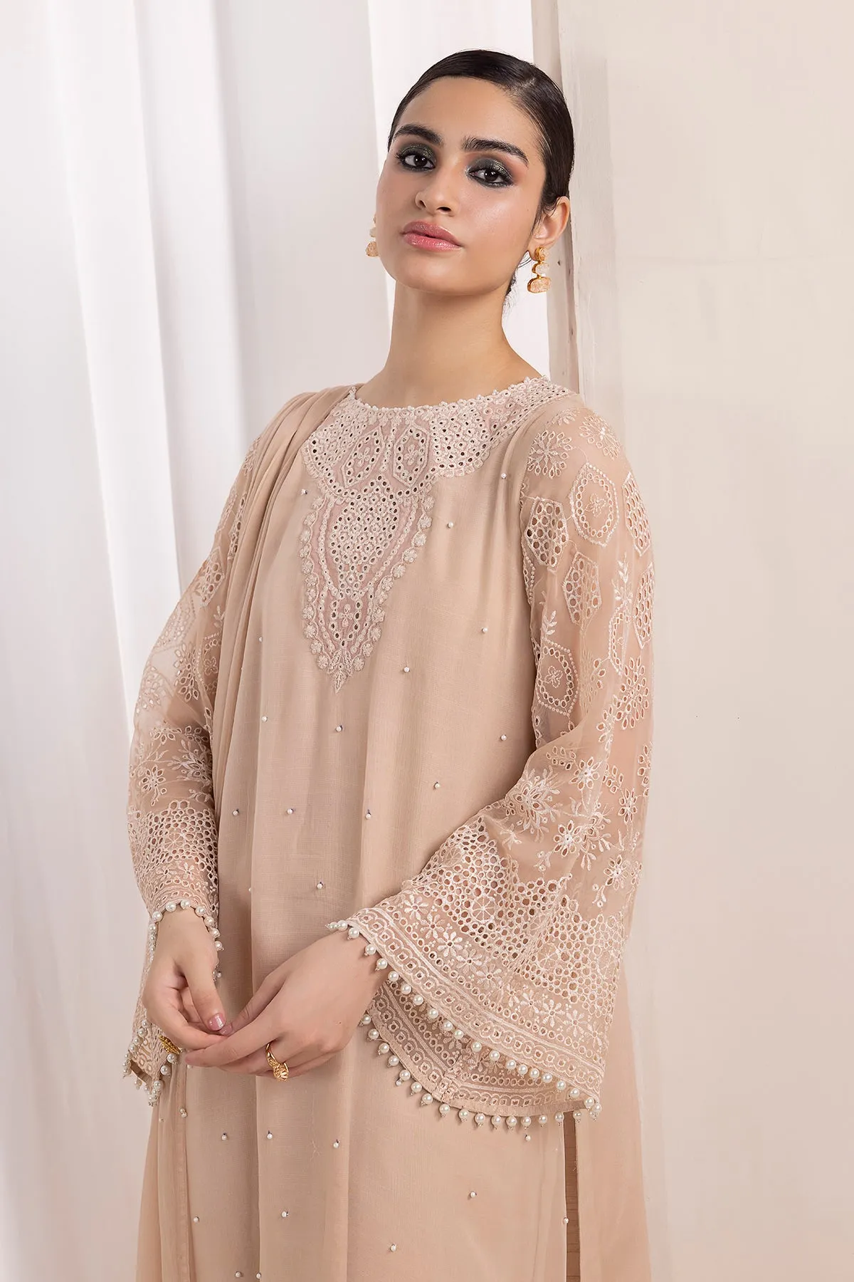 EMBROIDERED CHIFFON PR-843