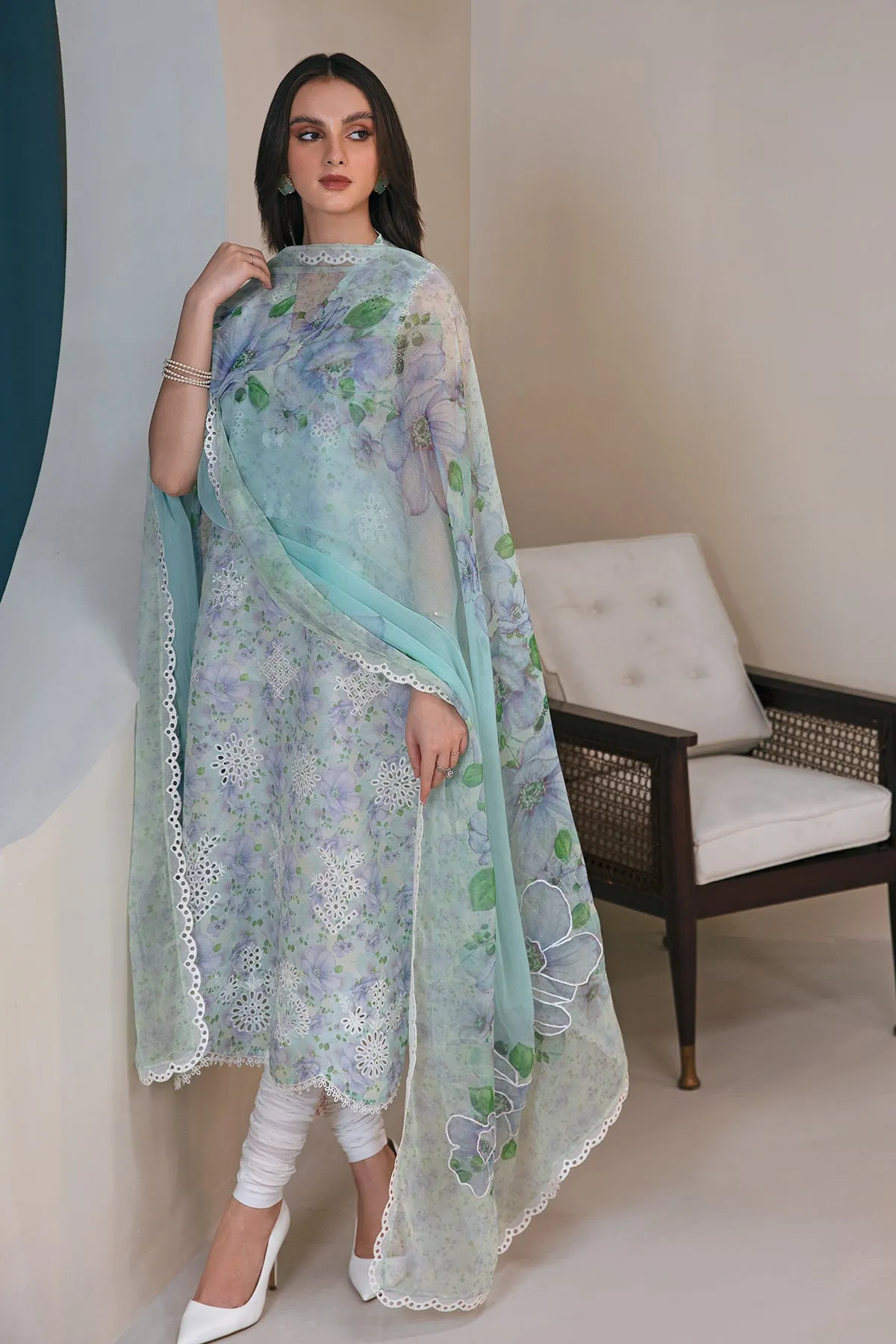 EMBROIDERED  LAWN UF-357